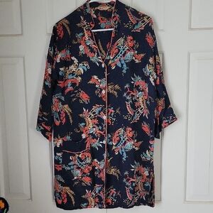 Vintage Holliday Johnny Coat Lightweight Kimono Vintage Sz 38 Sz S/M